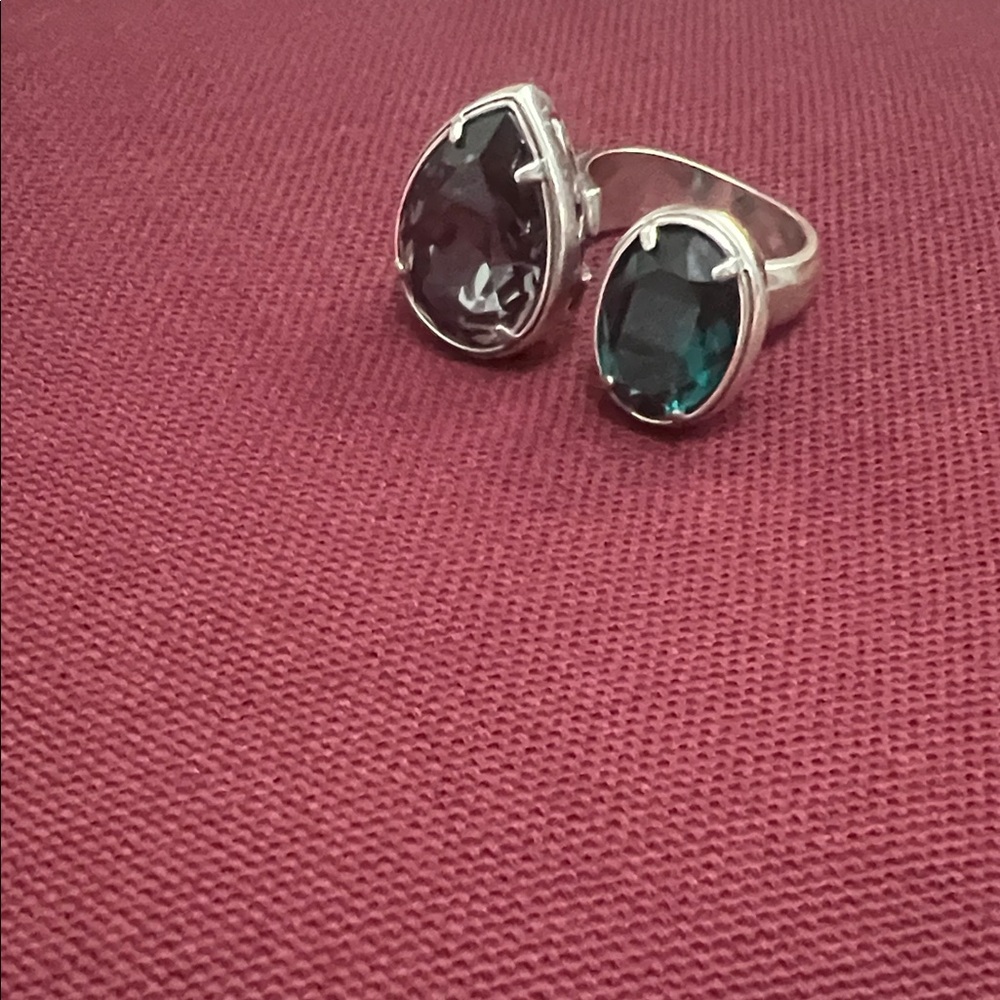 Brighton Swarovski teardrop ring